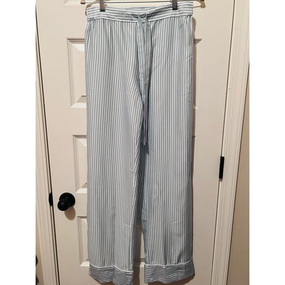 Ettitude Striped PJ Pants and Navy Tank, Size Medium - Picture 2 of 10